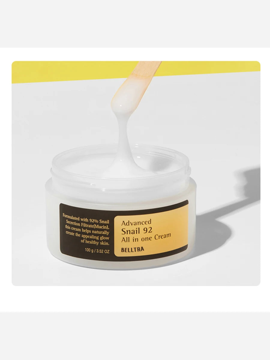 Advanced Snail Mucin 92% Snail Anti-aging Repair Cream Skin Barrier Improvement Nourishing Cream Korean Skin Care Facial Cream