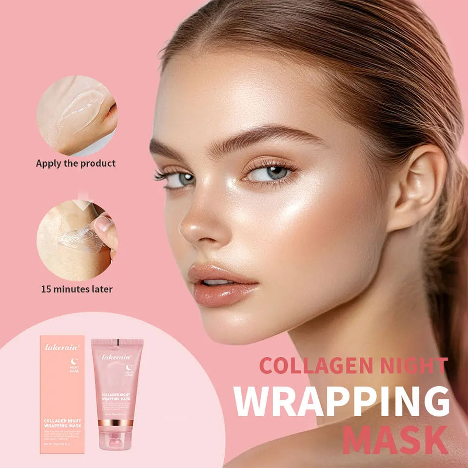 Korean Deep Collagen Mask Peel Off Mask Face Anti Wrinkle Lifting  Skin Care Masks Bio Pack Night Wrapping Woman Overnight Skin
