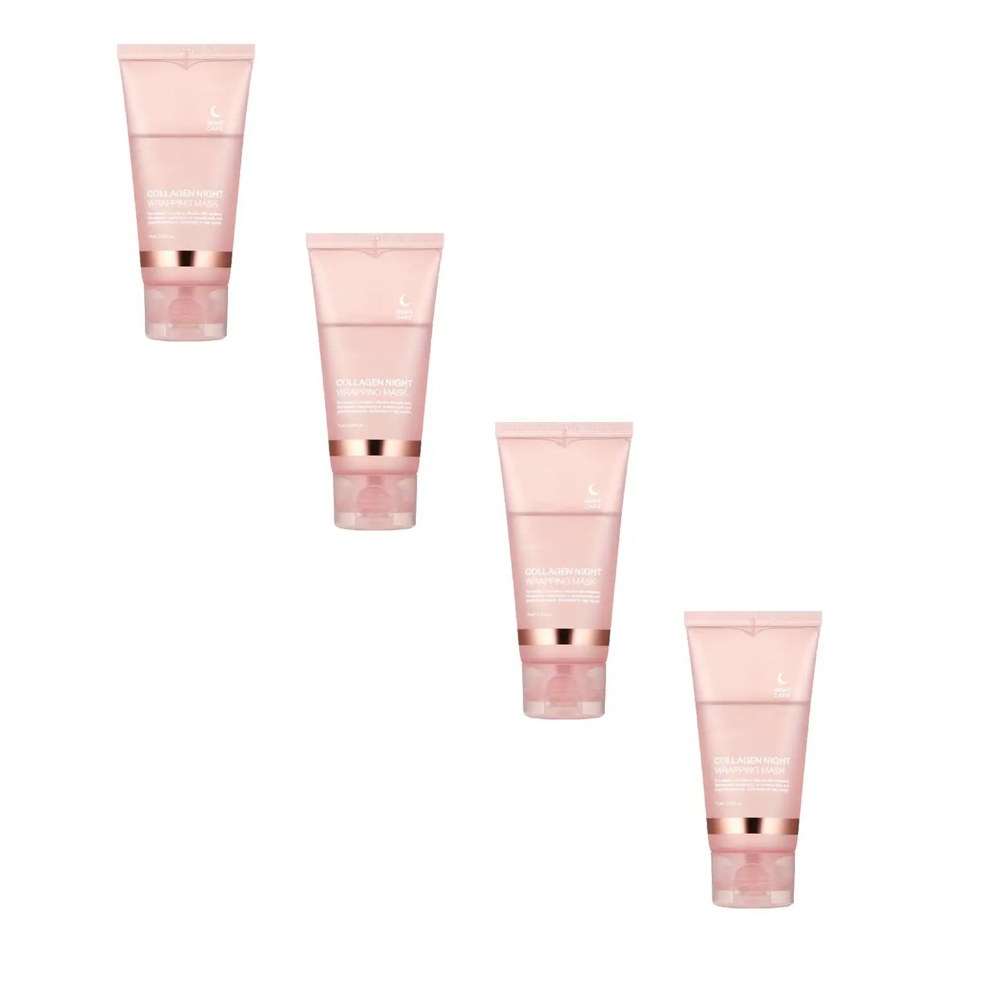 (1/4 PC)Medicube Collagen Overnight Wrapping Peel Off Facial Mask Pack - Elasticity & Hydration Care, Reduces Sagging & Dullness