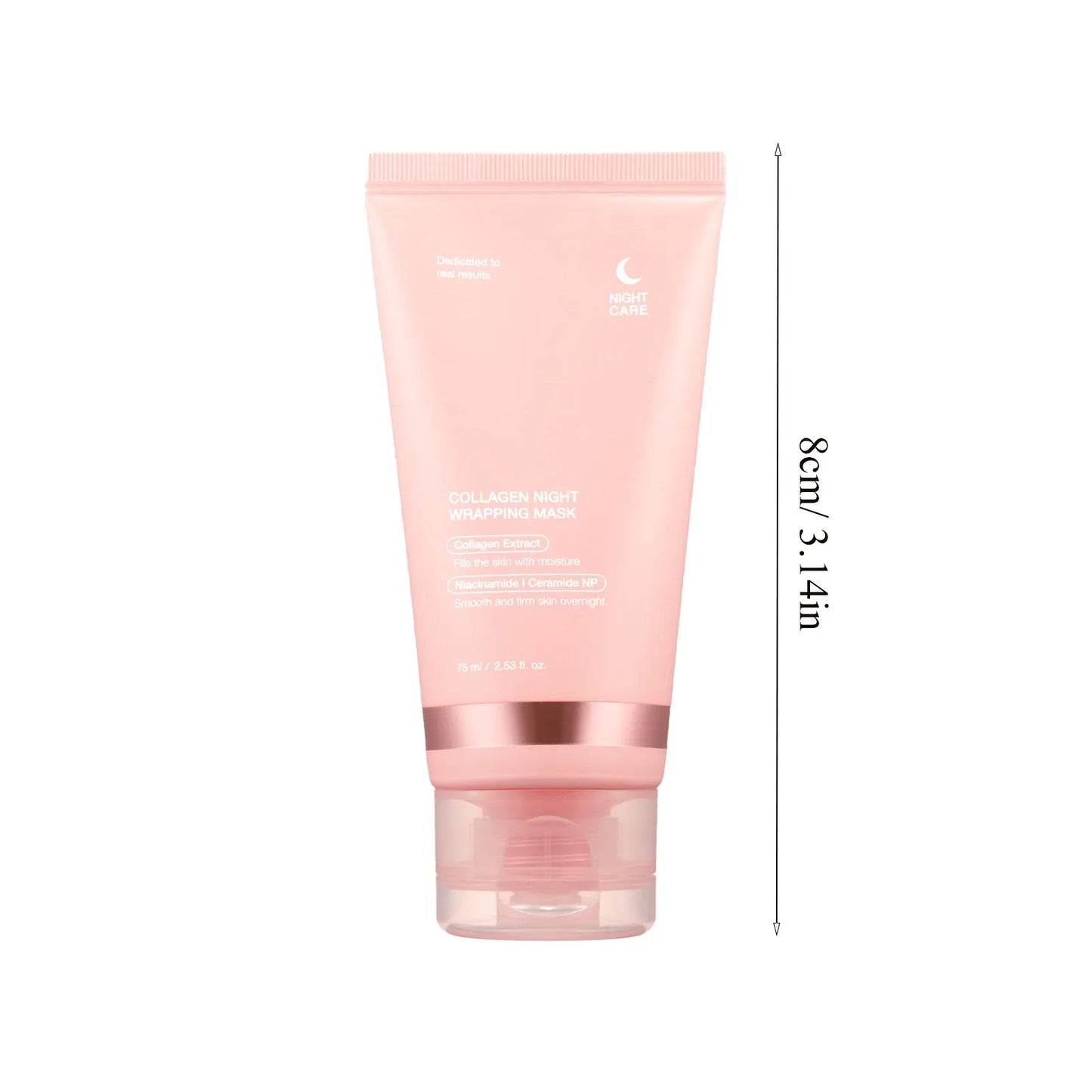 (1/4 PC)Medicube Collagen Overnight Wrapping Peel Off Facial Mask Pack - Elasticity & Hydration Care, Reduces Sagging & Dullness